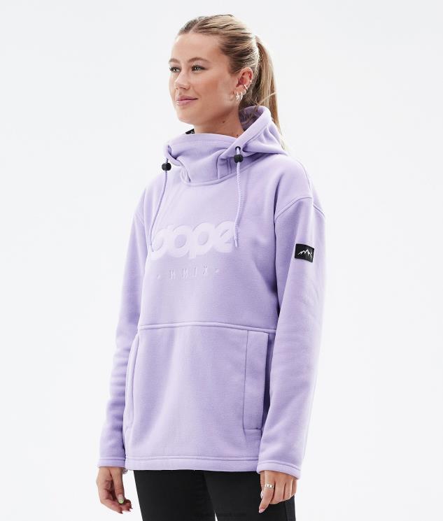 Kvinder Dope hyggelig ii m fleece hættetrøje 620LX799 falmet violet