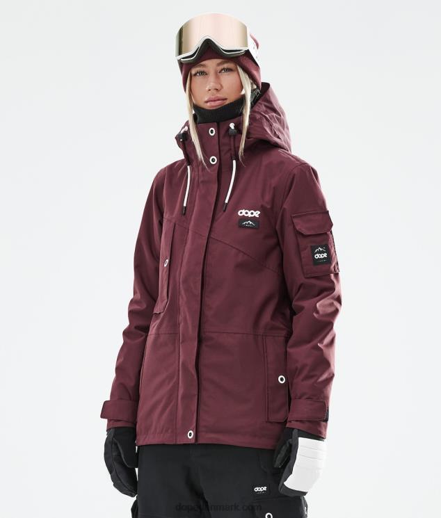 Kvinder Dope adept w 2021 snowboardjakke 620LX571 bordeaux