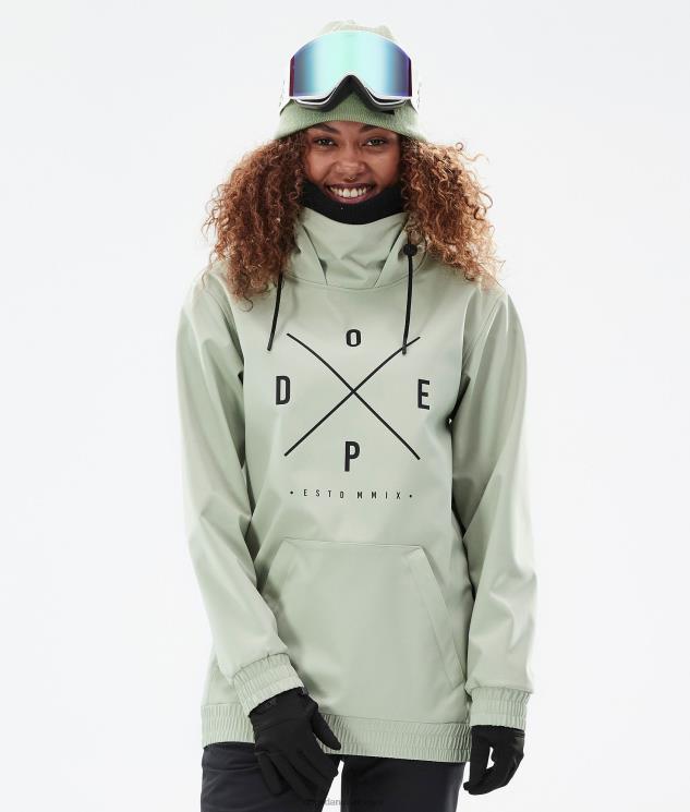 Kvinder Dope yeti w snowboardjakke 620LX599 2x-op blød grøn