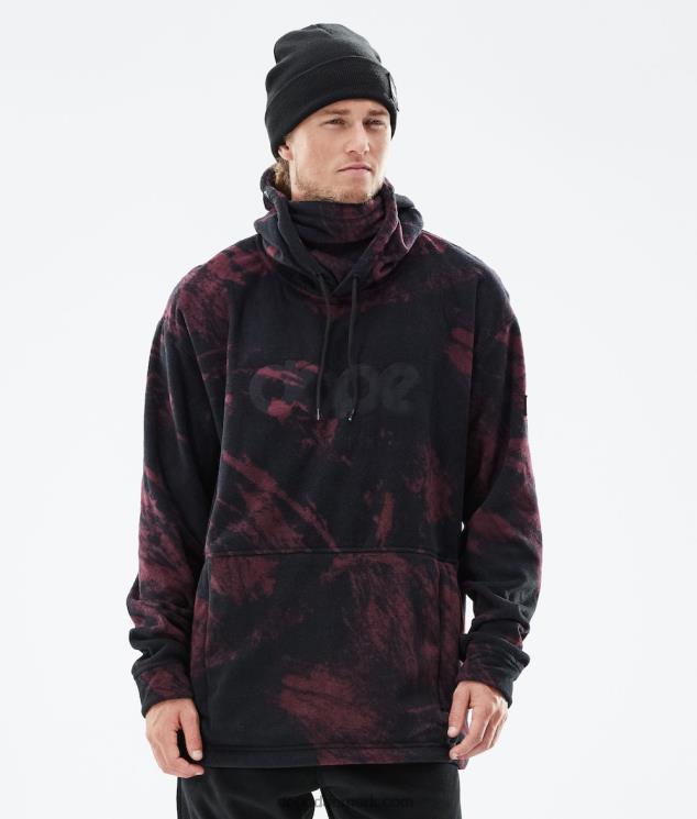 Mænd Dope cozy ii 2021 fleece hættetrøje 620LX315 maling bordeaux