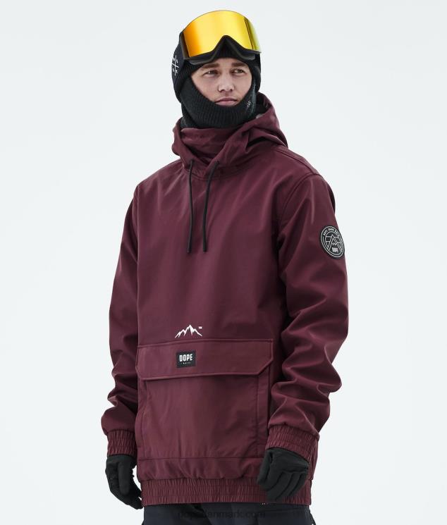 Mænd Dope wylie snowboard jakke 620LX86 plet bordeaux