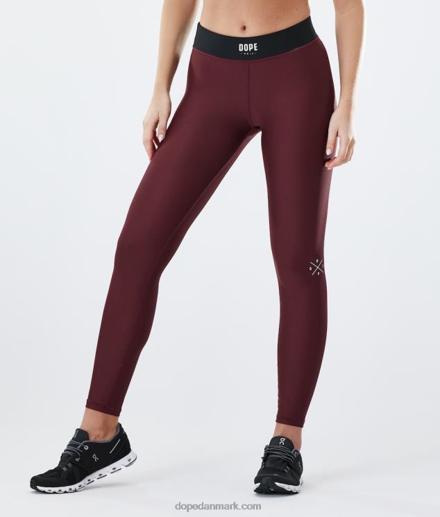 Kvinder Dope barberkniv leggings 620LX775 bordeaux