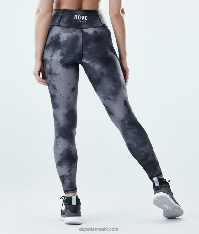 Kvinder Dope høje leggings 620LX773 sort batik