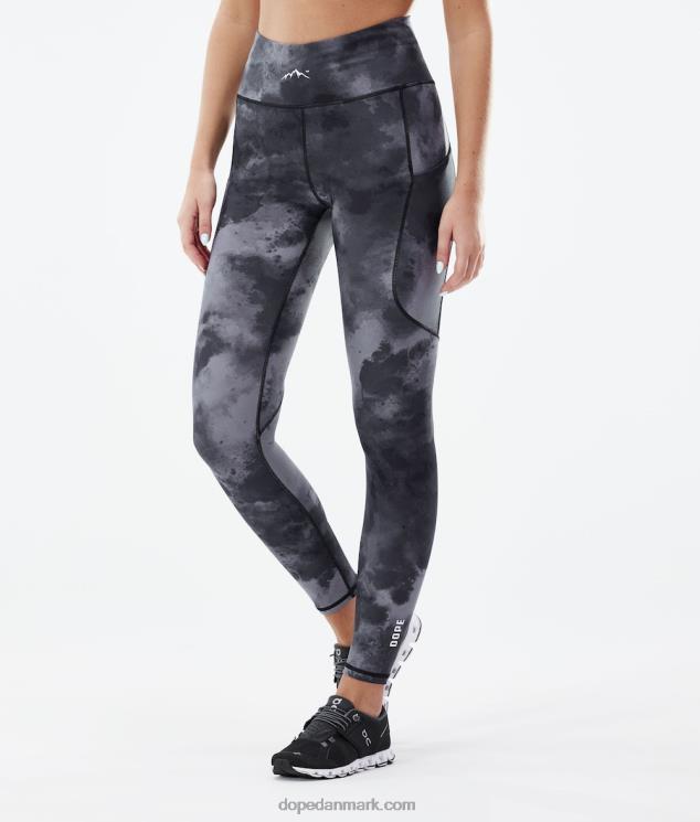 Kvinder Dope højteknologiske leggings 620LX767 sort batik