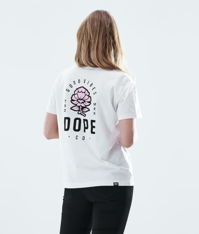 Kvinder Dope almindelig t-shirt 620LX879 rose hvid