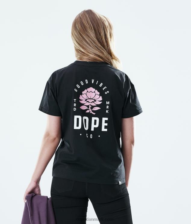 Kvinder Dope almindelig t-shirt 620LX880 rosa sort
