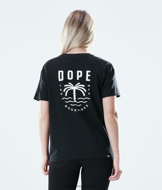 Kvinder Dope almindelig t-shirt 620LX887 palmesort