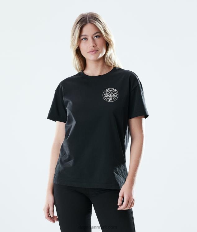 Kvinder Dope almindelig t-shirt 620LX892 næb sort