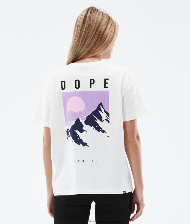 Kvinder Dope standard m t-shirt 620LX876 top hvid