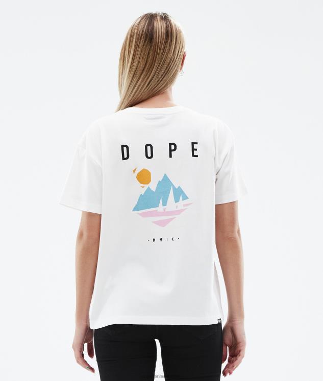 Kvinder Dope standard m t-shirt 620LX889 fyrretræ hvid