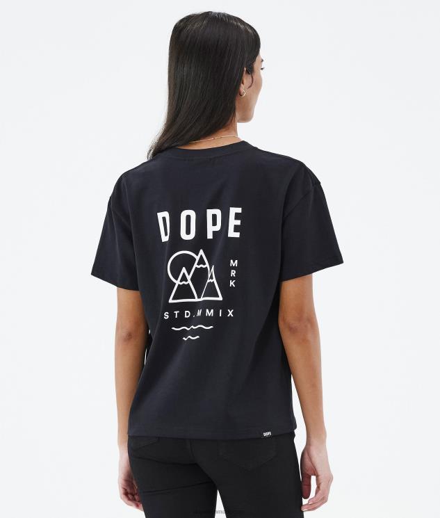 Kvinder Dope standard m t-shirt 620LX891 topmøde sort