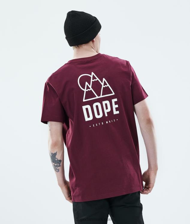 Mænd Dope daglig t-shirt 620LX355 hæve bordeaux