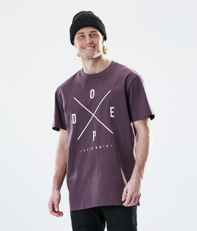 Mænd Dope daglig t-shirt 620LX361 2x-op falmet drue