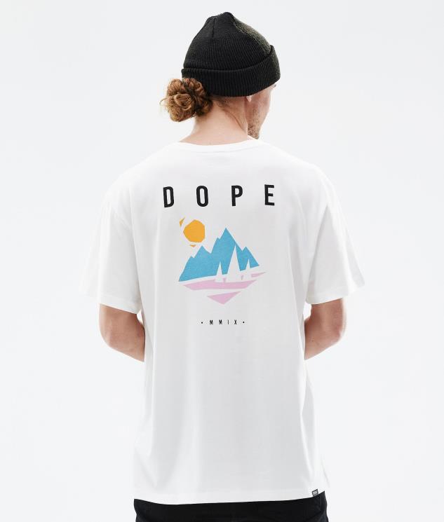 Mænd Dope standard t-shirt 620LX341 fyrretræ hvid