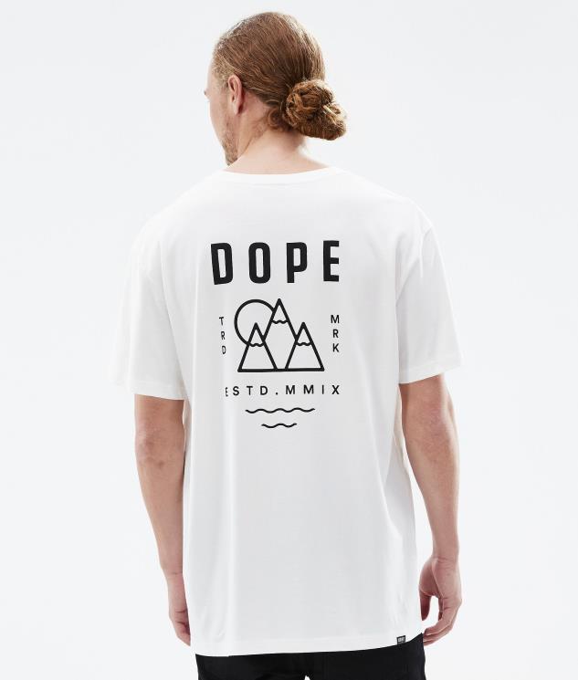 Mænd Dope standard t-shirt 620LX346 topmøde hvid