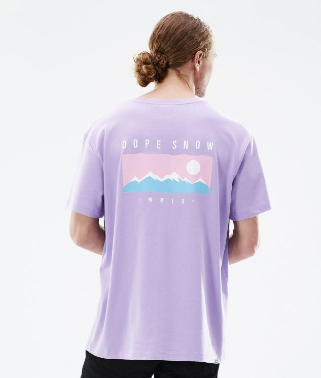 Mænd Dope standard t-shirt 620LX347 rækkevidde falmet violet